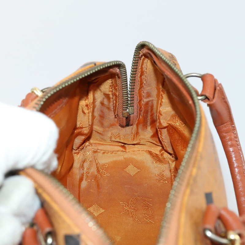 【日本直送】MCM Vicetos Logoogram 手提包 PVC 兩用棕色金色 正品 145962-18