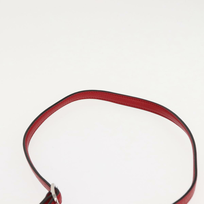 【日本直送】GUCCI 竹節手提包 皮革 兩用 紅色 銀色 370831 正品 145950-13