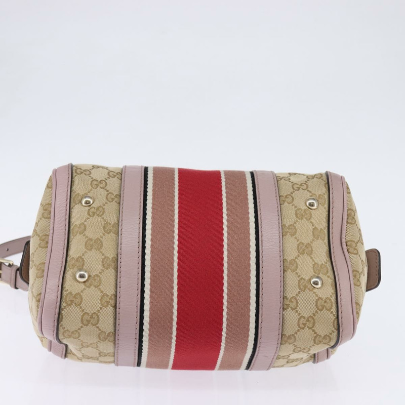 【日本直送】GUCCI GG帆布波士頓包 兩用 米色/金色 269876 正品 145953-4