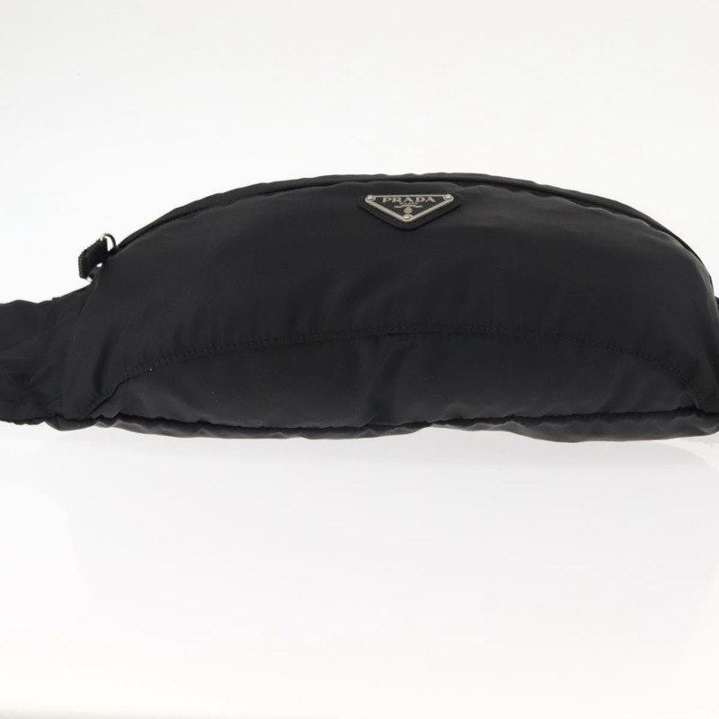【日本直送】PRADA 腰包 尼龍 黑色 銀色 正品 145954-4