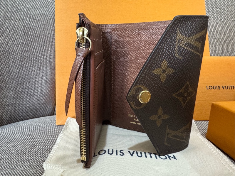 Louis Vuitton 專櫃大全配 老花經典短夾-3