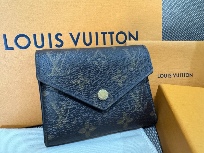 Louis Vuitton 專櫃大全配 老花經典短夾-5
