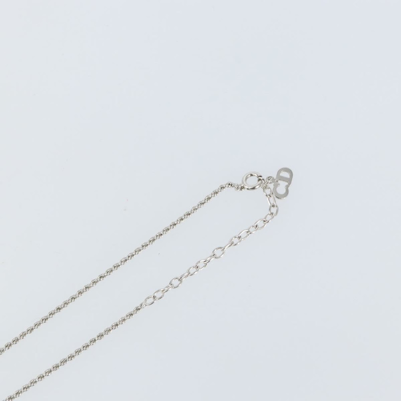 【日本直送】Christian Dior CD Logo 項鍊 金屬 銀色 Auth 146061-5