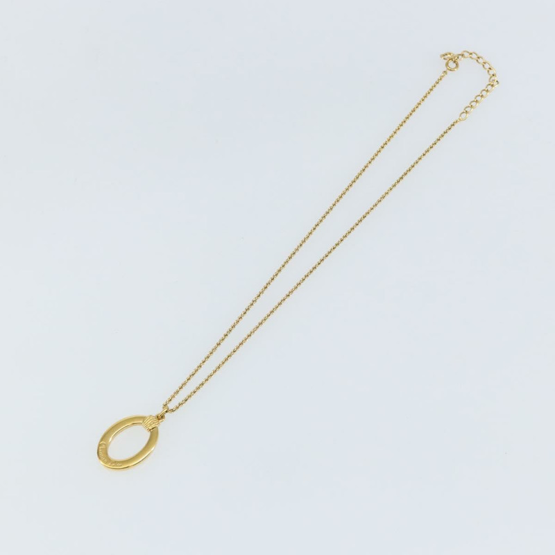 【日本直送】Christian Dior 圓形項鍊 金屬金 正品 146059-1