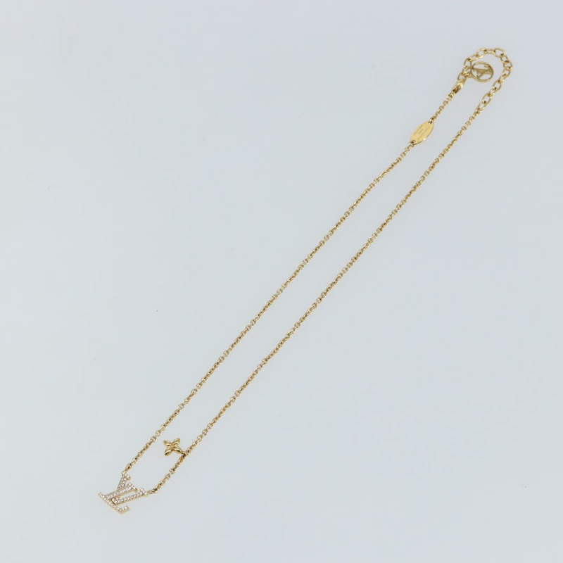 【日本直送】路易威登 (LOUIS VUITTON) LV 經典項鍊 金屬金色 M00596 LV 正品 sw1606-1