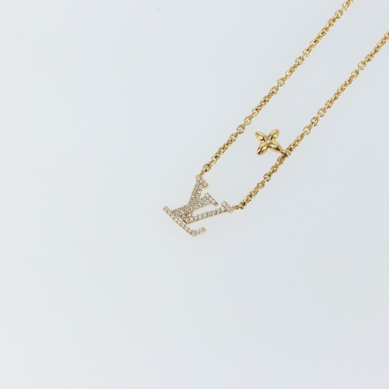 【日本直送】路易威登 (LOUIS VUITTON) LV 經典項鍊 金屬金色 M00596 LV 正品 sw1606-2