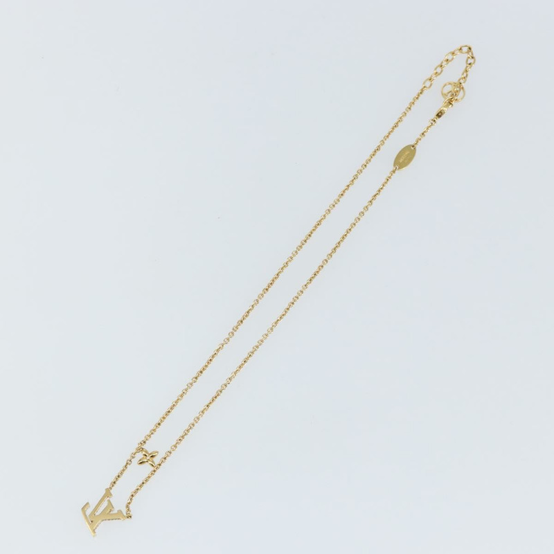 【日本直送】路易威登 (LOUIS VUITTON) LV 經典項鍊 金屬金色 M00596 LV 正品 sw1606-8