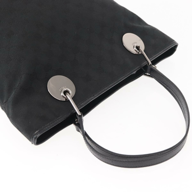 【日本直送】GUCCI GG帆布托特包 黑色金色 120836 正品 fm4884-5