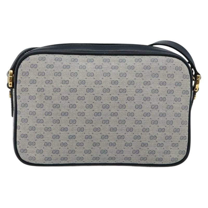 【日本直送】GUCCI Micro GG Supreme 單肩包 PVC 海軍藍/金色 007 56 0095 Auth fm4868-1
