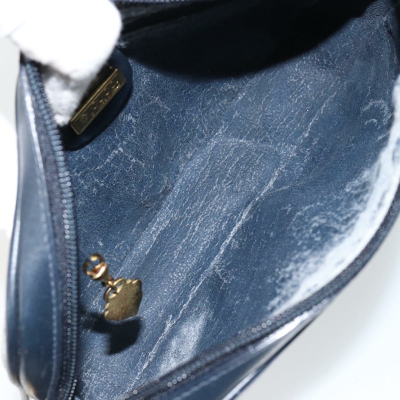 【日本直送】GUCCI Micro GG Supreme 單肩包 PVC 海軍藍/金色 007 56 0095 Auth fm4868-9