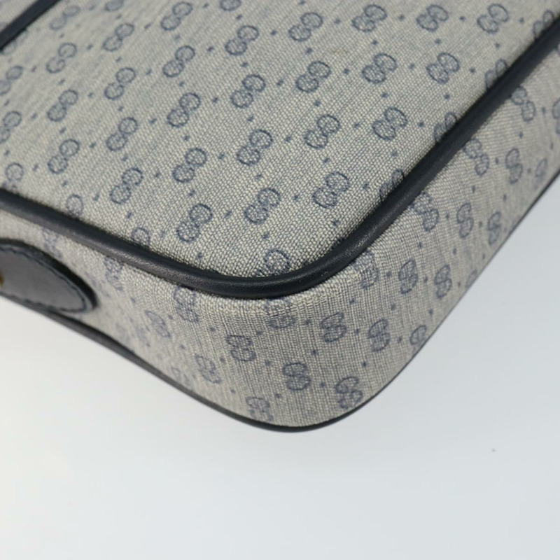 【日本直送】GUCCI Micro GG Supreme 單肩包 PVC 海軍藍/金色 007 56 0095 Auth fm4868-14