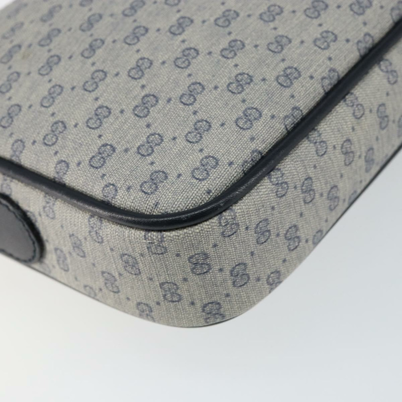 【日本直送】GUCCI Micro GG Supreme 單肩包 PVC 海軍藍/金色 007 56 0095 Auth fm4868-16