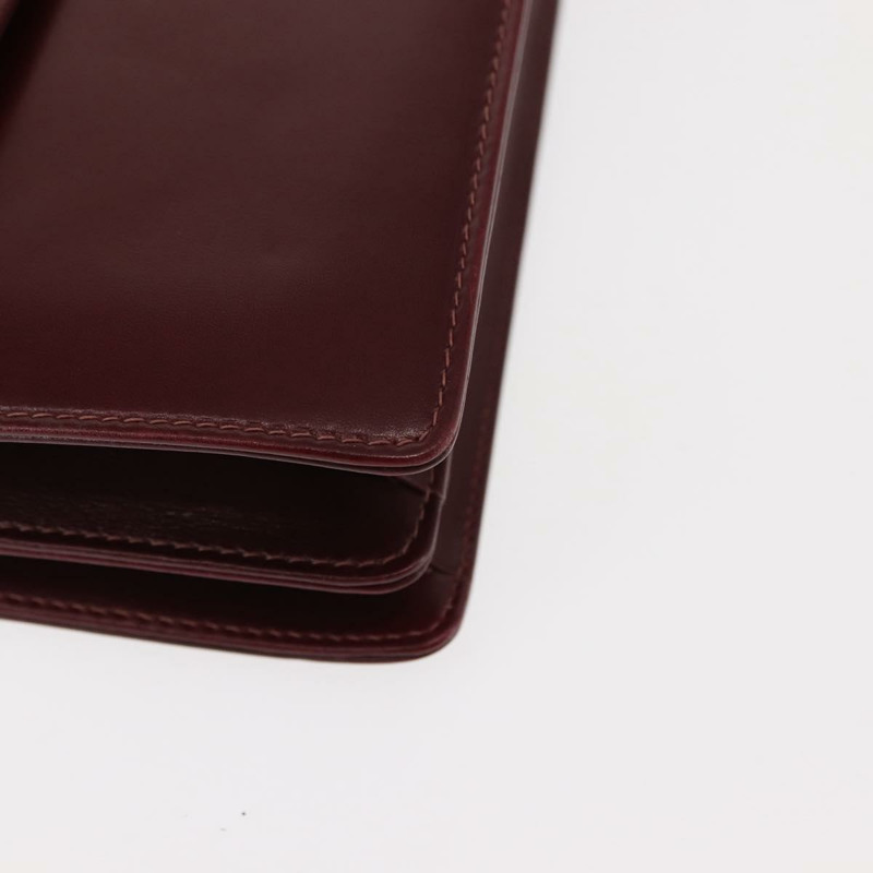 【日本直送】GUCCI 鏈條單肩包 皮革 波爾多金 Auth fm4893-13