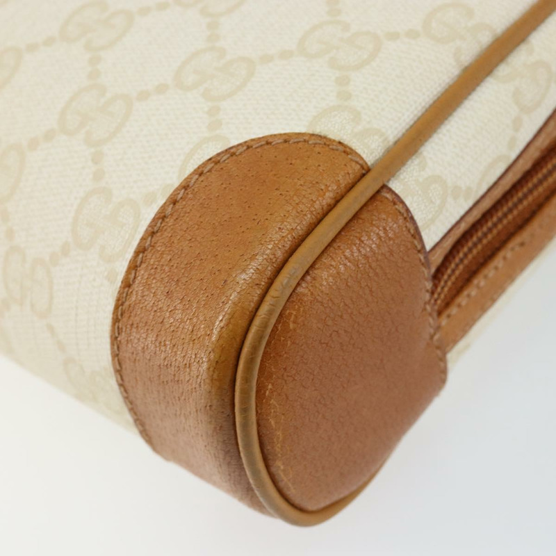 【日本直送】GUCCI GG帆布手拿包 白色金色 正品 145972-6