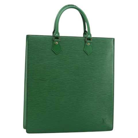 路易威登 Epi Sac Plat 手提包 綠色 M59084 LV Auth th6389