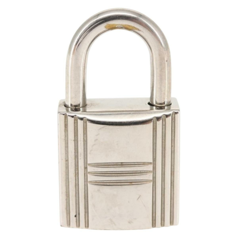 【日本直送】愛馬仕 Cadena 掛鎖 金屬 銀色 Auth hk3164-2