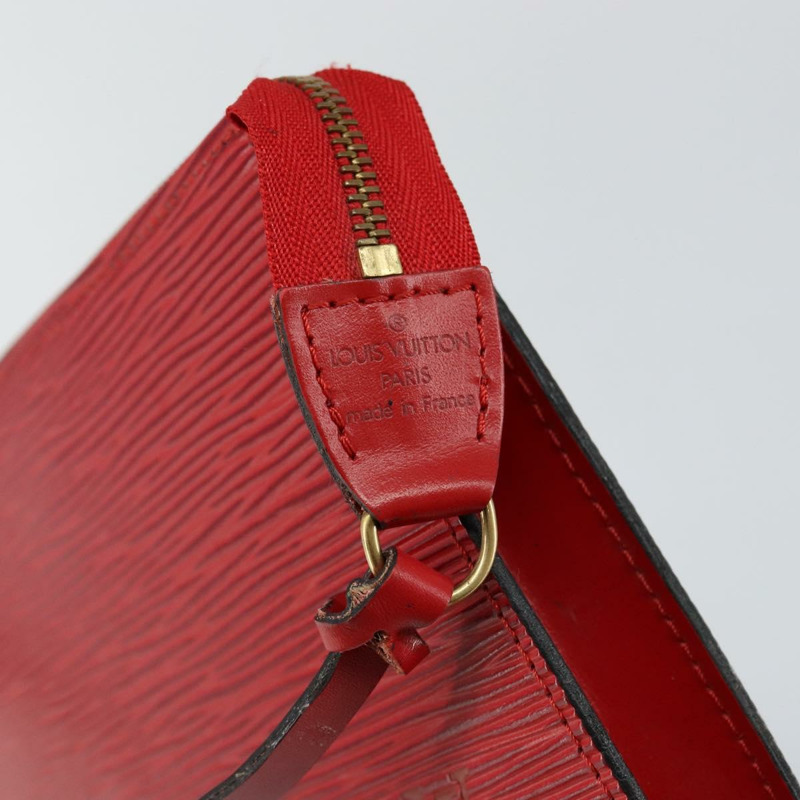 【日本直送】路易威登 Epi Pochette 配件袋 紅色 M52947 LV 正品 hk3148-16