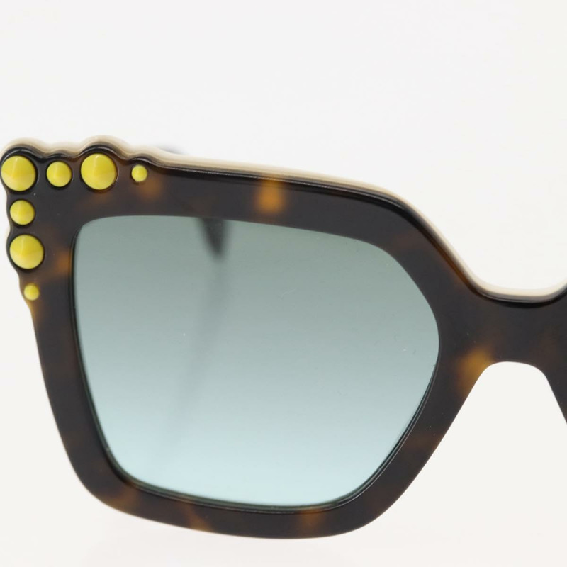 【日本直送】FENDI 太陽眼鏡 塑膠 棕色 C9KEQ Auth hk3162-3