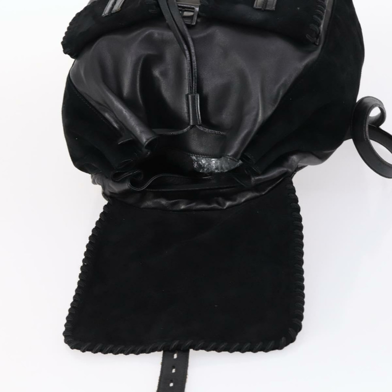 【日本直送】PRADA 黑色麂皮肩背包，正品 bs29915-21