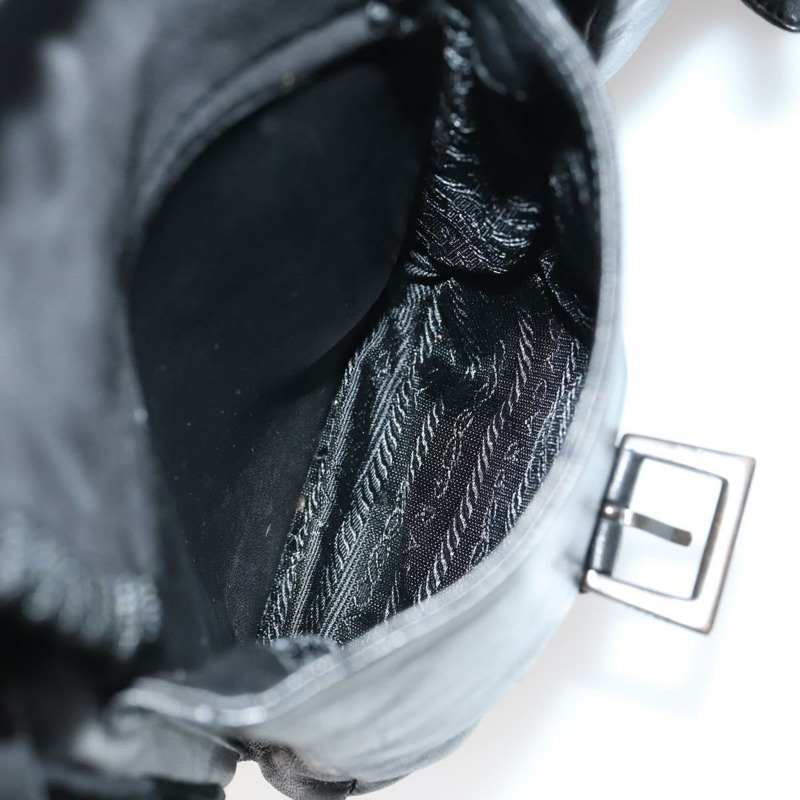 【日本直送】PRADA 黑色麂皮肩背包，正品 bs29915-26