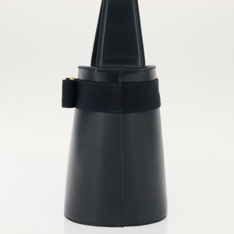 【日本直送】Salvatore Ferragamo Vala 單肩包 皮革 海軍藍 金色 正品 bs29928-2