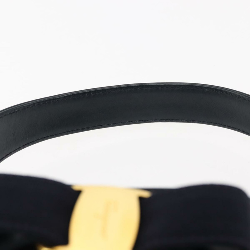 【日本直送】Salvatore Ferragamo Vala 單肩包 皮革 海軍藍 金色 正品 bs29928-7