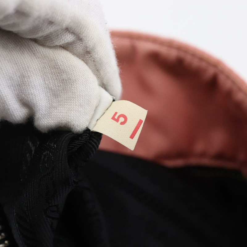 【日本直送】PRADA 絎縫鏈條手提包 尼龍 粉紅色 銀色 正品 146334-11