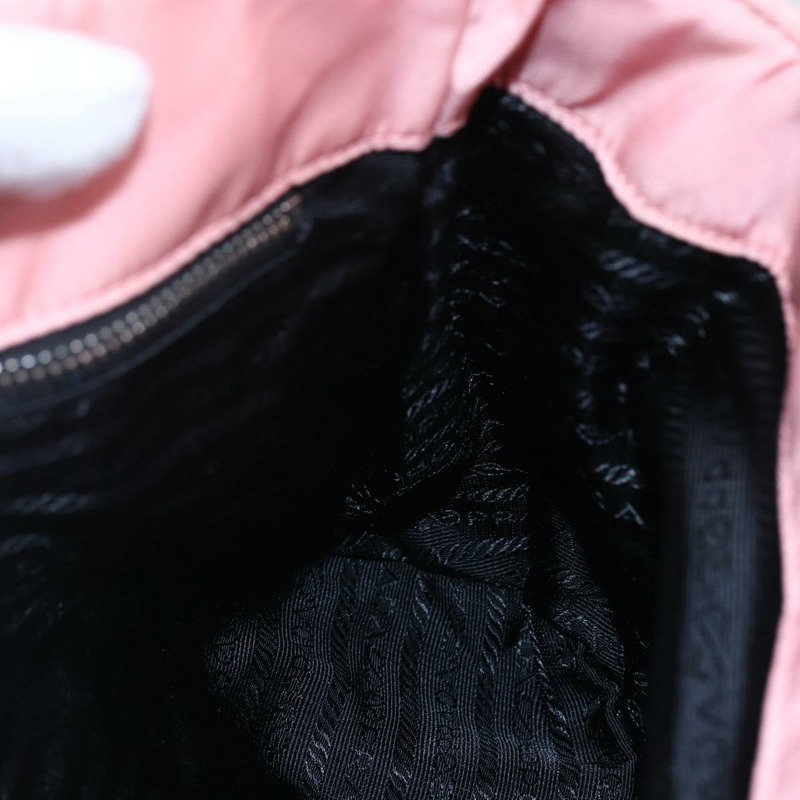 【日本直送】PRADA 絎縫鏈條手提包 尼龍 粉紅色 銀色 正品 146334-20