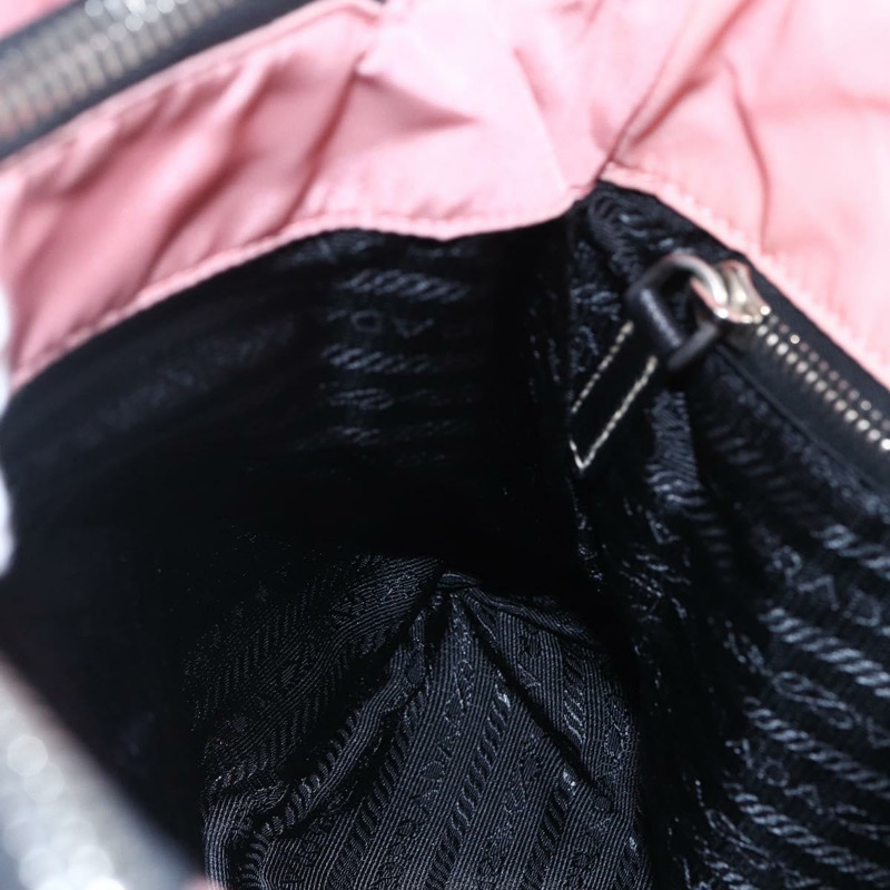 【日本直送】PRADA 絎縫鏈條手提包 尼龍 粉紅色 銀色 正品 146334-21