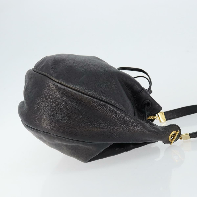 【日本直送】BOTTEGA VENETA 黑色金色皮革單肩包 正品 bs29943-2