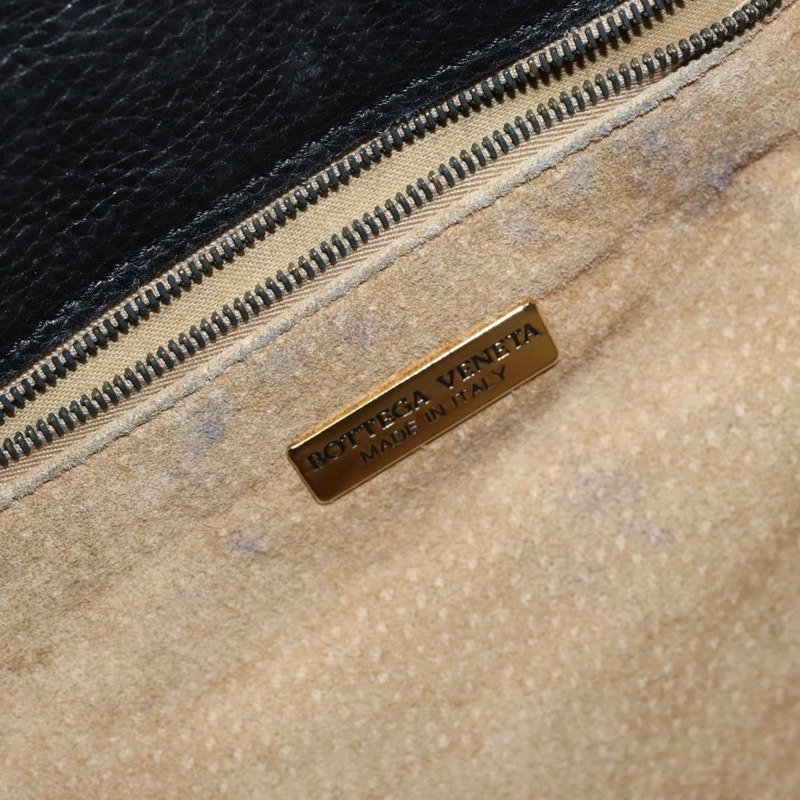 【日本直送】BOTTEGA VENETA 黑色金色皮革單肩包 正品 bs29943-10