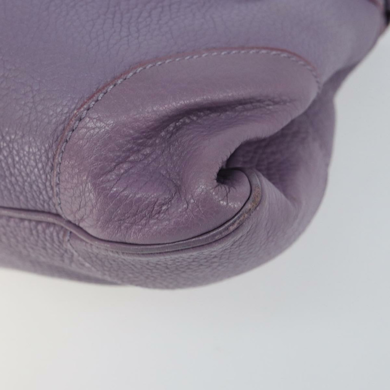 【日本直送】Salvatore Ferragamo Gancini 手提包 皮革 紫色 銀色 正品 146336-8