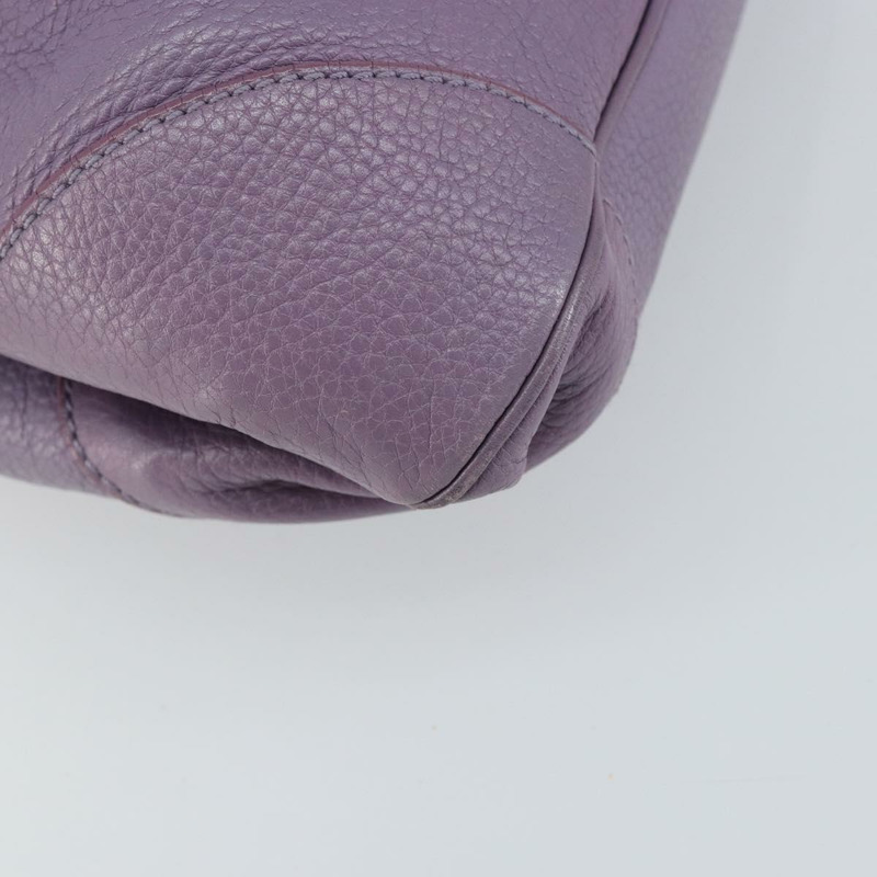 【日本直送】Salvatore Ferragamo Gancini 手提包 皮革 紫色 銀色 正品 146336-15