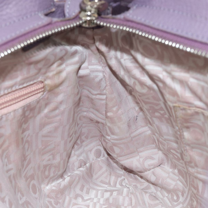 【日本直送】Salvatore Ferragamo Gancini 手提包 皮革 紫色 銀色 正品 146336-19
