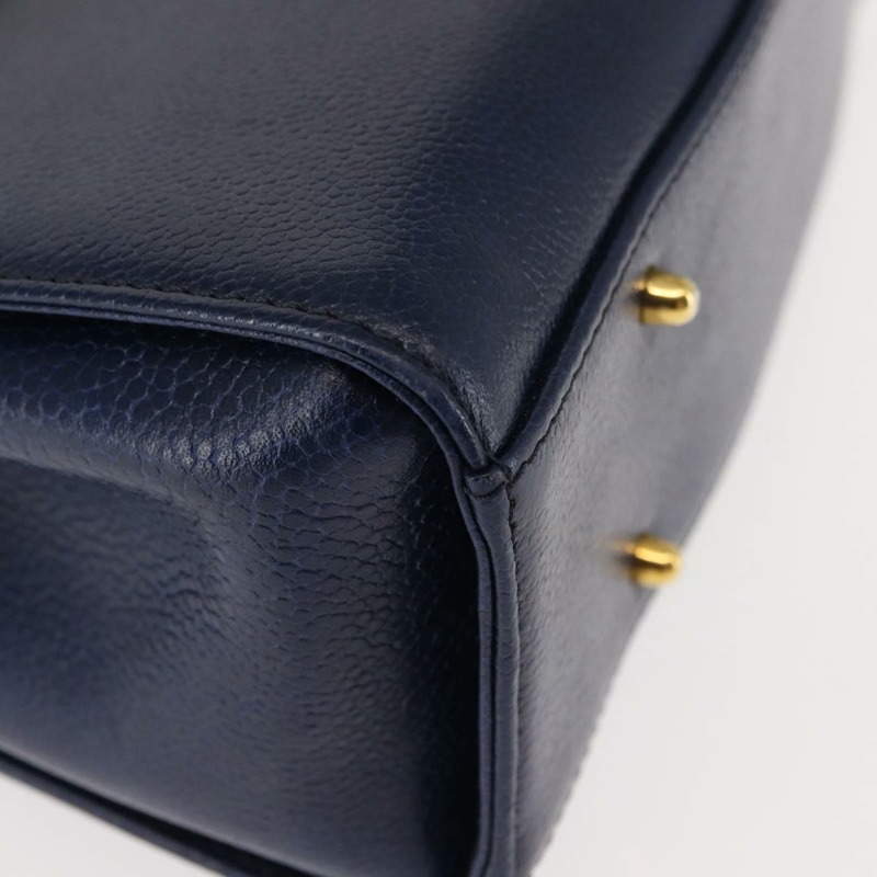 【日本直送】VALENTINO 皮革雙肩包 藍色金色 Auth bs29911-8