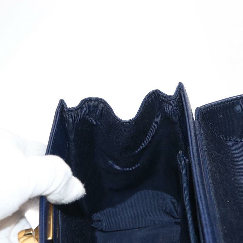 【日本直送】VALENTINO 皮革雙肩包 藍色金色 Auth bs29911-21