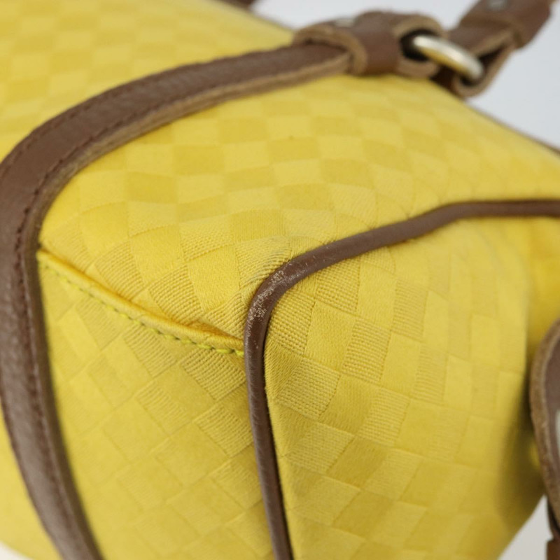 【日本直送】BOTTEGA VENETA INTRECCIATO 手袋 帆布 黃色 金色 Auth hk3145-8