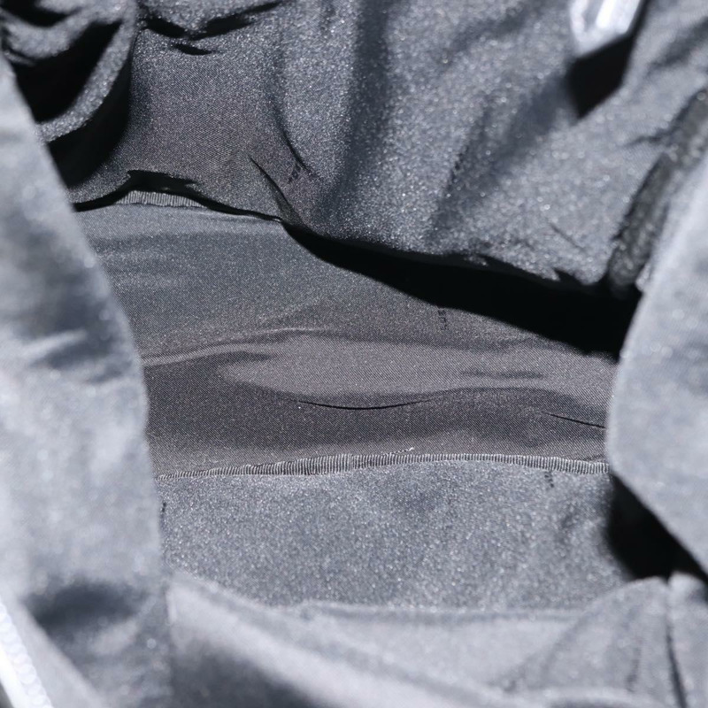 【日本直送】FENDI Zucca帆布雙肩包 黑色 銀色 Auth hk3119-10