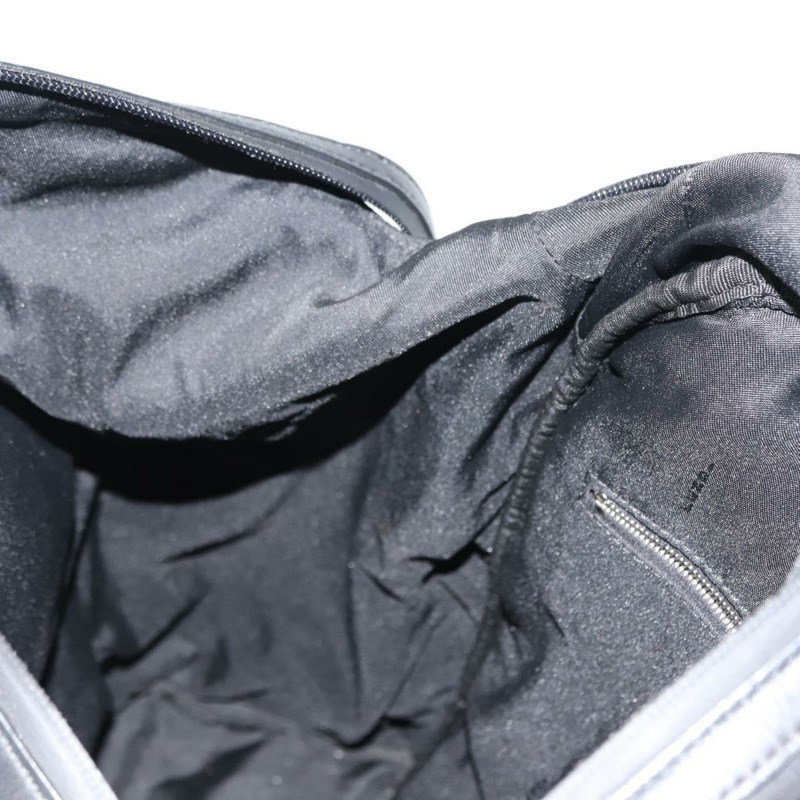 【日本直送】FENDI Zucca帆布雙肩包 黑色 銀色 Auth hk3119-21