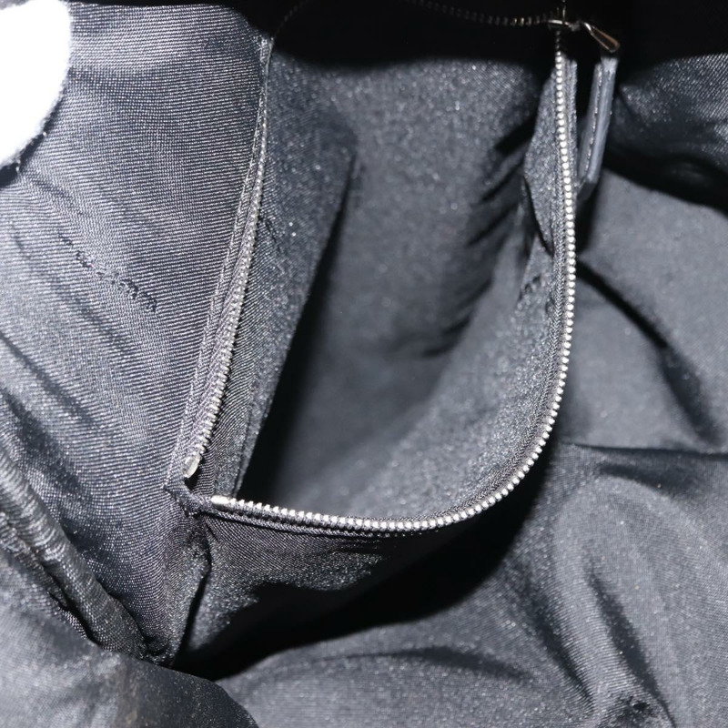 【日本直送】FENDI Zucca帆布雙肩包 黑色 銀色 Auth hk3119-22