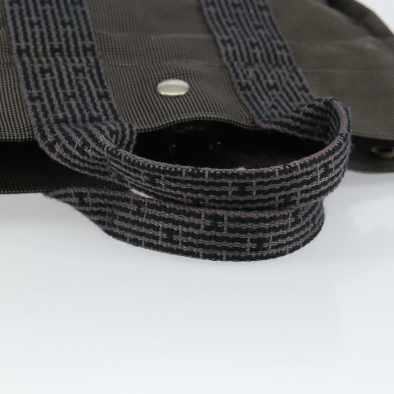 【日本直送】愛馬仕 Her Line PM 帆布托特包 灰色 Auth hk3125-6