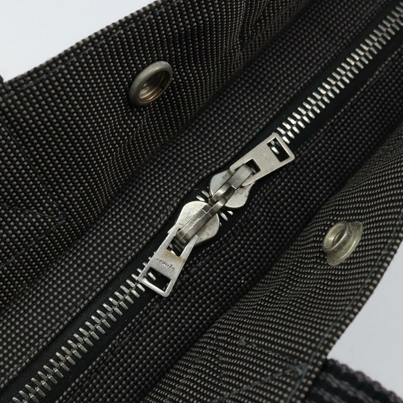 【日本直送】愛馬仕 Her Line PM 帆布托特包 灰色 Auth hk3125-17