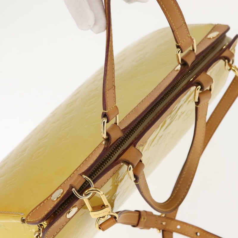 【日本直送】路易威登 Monogram Vernis Blair MM 手提包 2way Citrin M90108 LV Auth 145836-6