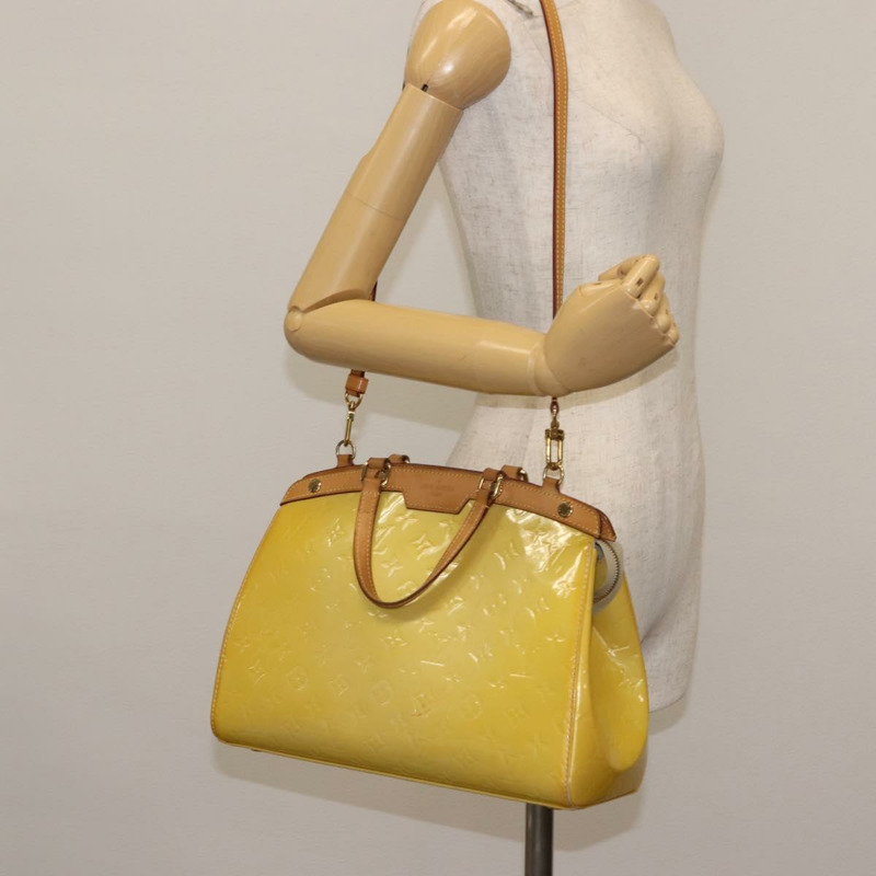 【日本直送】路易威登 Monogram Vernis Blair MM 手提包 2way Citrin M90108 LV Auth 145836-24