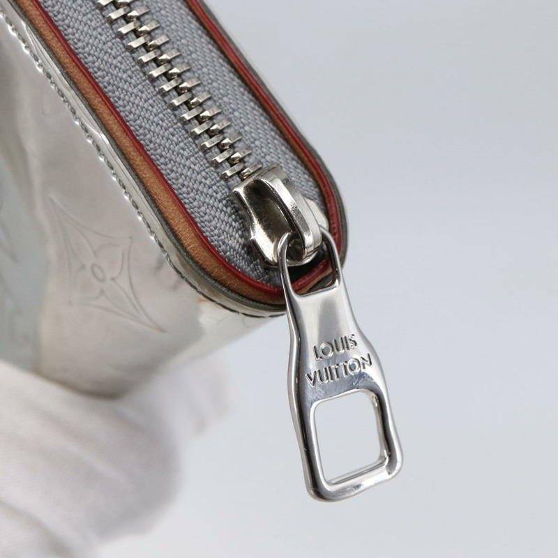 【日本直送】路易威登 Mirror Zippy 垂直錢包 銀色 M80808 正品 145872-7