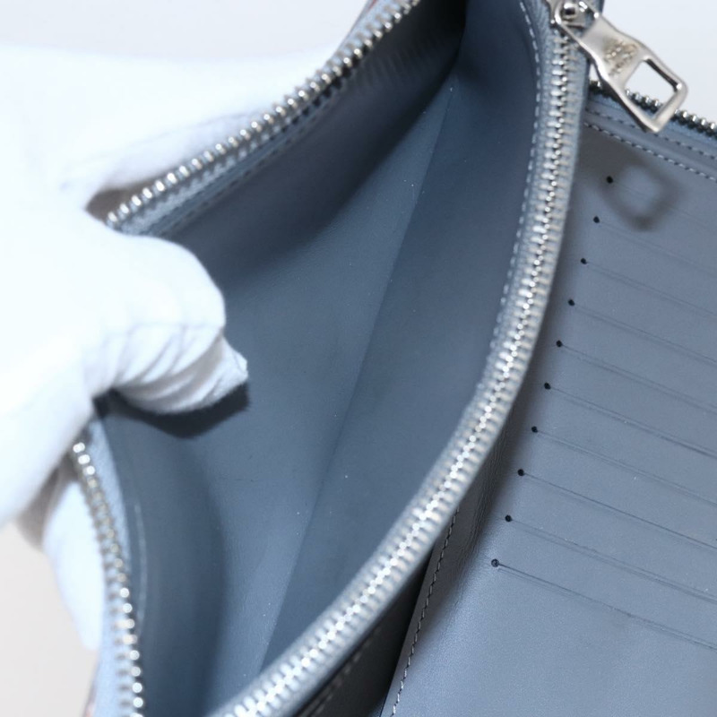 【日本直送】路易威登 Mirror Zippy 垂直錢包 銀色 M80808 正品 145872-17