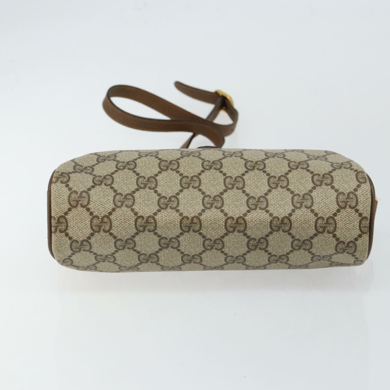 【日本直送】GUCCI GG Supreme Web Sherry Line 手提包 PVC 米色 金色 89 02 018 正品 145882-4