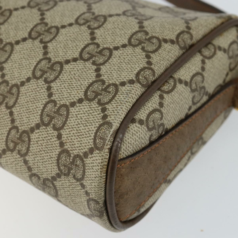 【日本直送】GUCCI GG Supreme Web Sherry Line 手提包 PVC 米色 金色 89 02 018 正品 145882-8