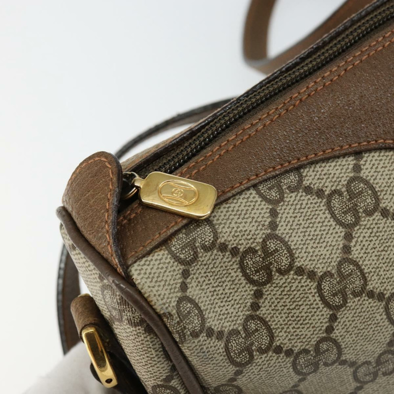 【日本直送】GUCCI GG Supreme Web Sherry Line 手提包 PVC 米色 金色 89 02 018 正品 145882-9
