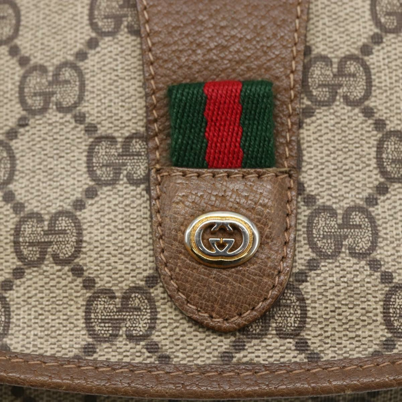 【日本直送】GUCCI GG Supreme Web Sherry Line 手拿包 PVC 米色 紅色 89 01 030 正品 145877-7